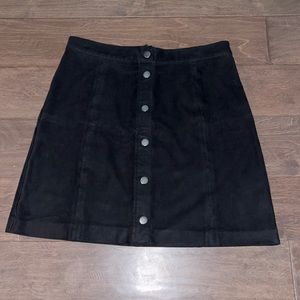 H&M suede mini skirt